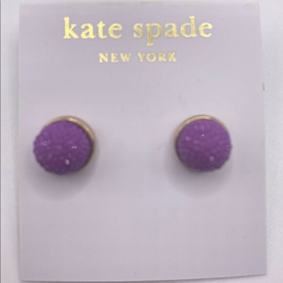 Kate Spade Purple Gumdrop Studs - Picture 1 of 4